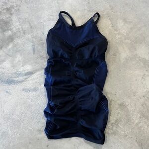 Sweaty Betty Black Strappy Fitted Ribbed Camisole Blue Size Small Compression